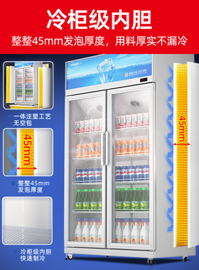 星星冷藏展示柜多门立式饮料柜