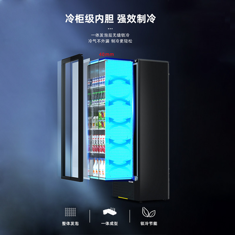 星星冷藏展示柜商用风冷饮料单门冰柜立式冰箱一级节能保鲜冷藏柜,淘宝优惠券,粉丝福利购,淘宝优惠卷