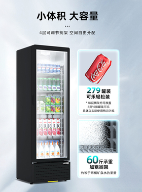 星星冷藏展示柜饮料柜单门冰柜