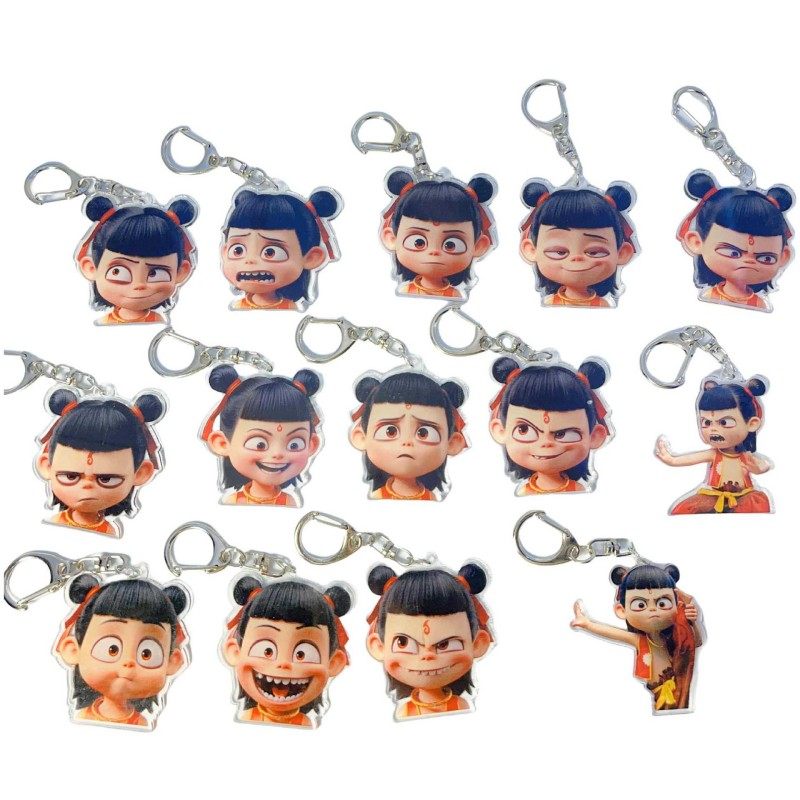 幼儿园开学小礼品爆款钥匙扣哪咤礼物全班儿童小学生奖励奖品创意