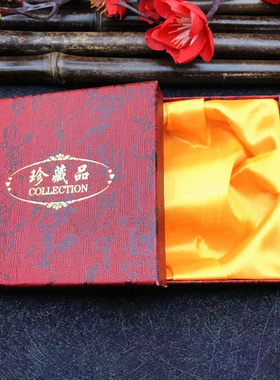 古典手镯手串包装首饰单盒红色烫