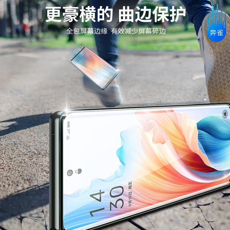 适用于oppoa2pro钢化膜全屏覆盖曲面玻璃膜A2Pro手机膜高清护眼抗蓝光曲屏OPPO防摔防爆防指纹无白边保护贴膜 - 图2