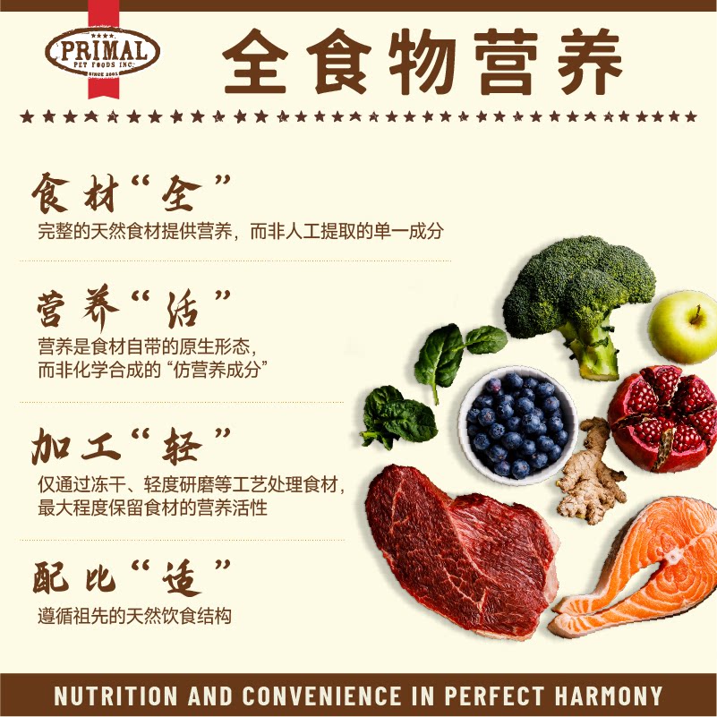 【primal官方旗舰】pr冻干猫全价主食生骨肉猫粮高蛋白小鲜砖397g