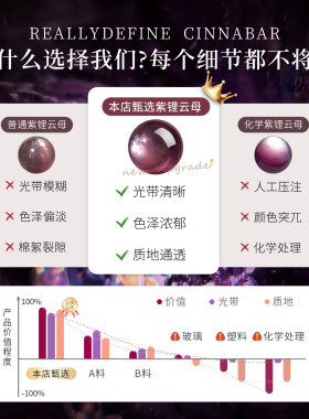 紫锂云母散珠子正品水晶文玩手链