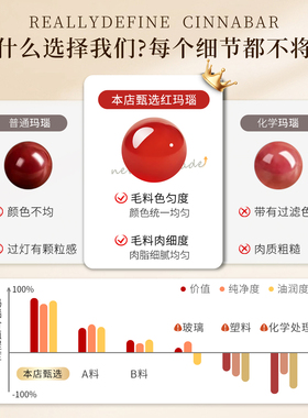 天然红玛瑙手链女款圆珠串珠子手串官方正品红色玛瑙双层叠带礼物