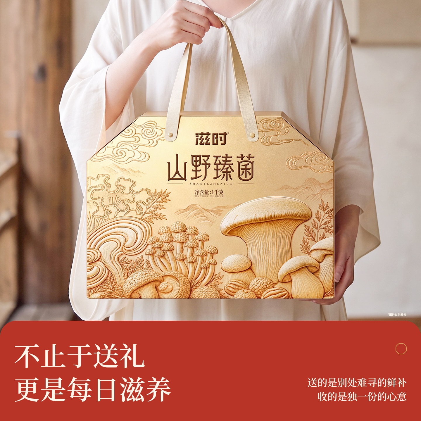 滋时菌菇云南野生七珍菌菇包40g*3包