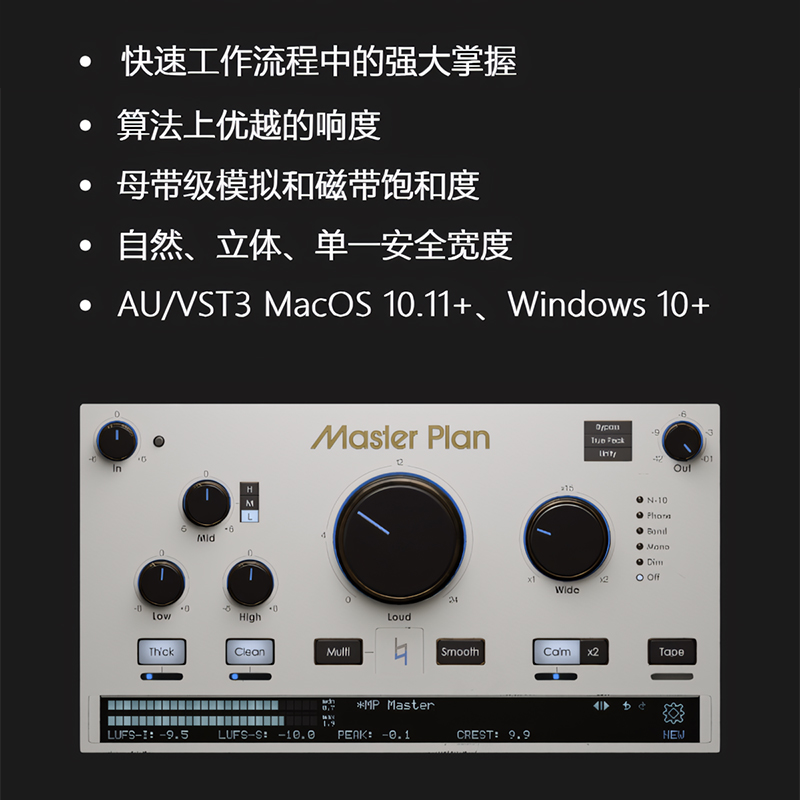 Musik Hack Master Plan母带处理响度提升一体化混音插件Win/Mac - 图0