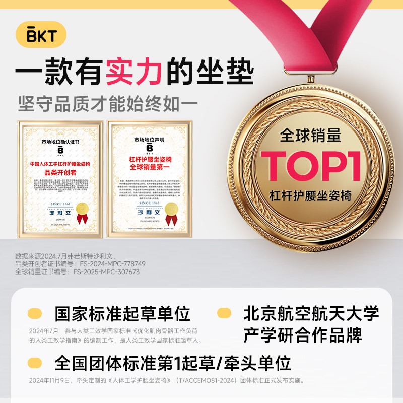 BKT官方靠人体工学宿舍床上支撑姿枕托久座神器护腰坐垫椅旗舰店,淘宝优惠券,粉丝福利购,淘宝优惠卷