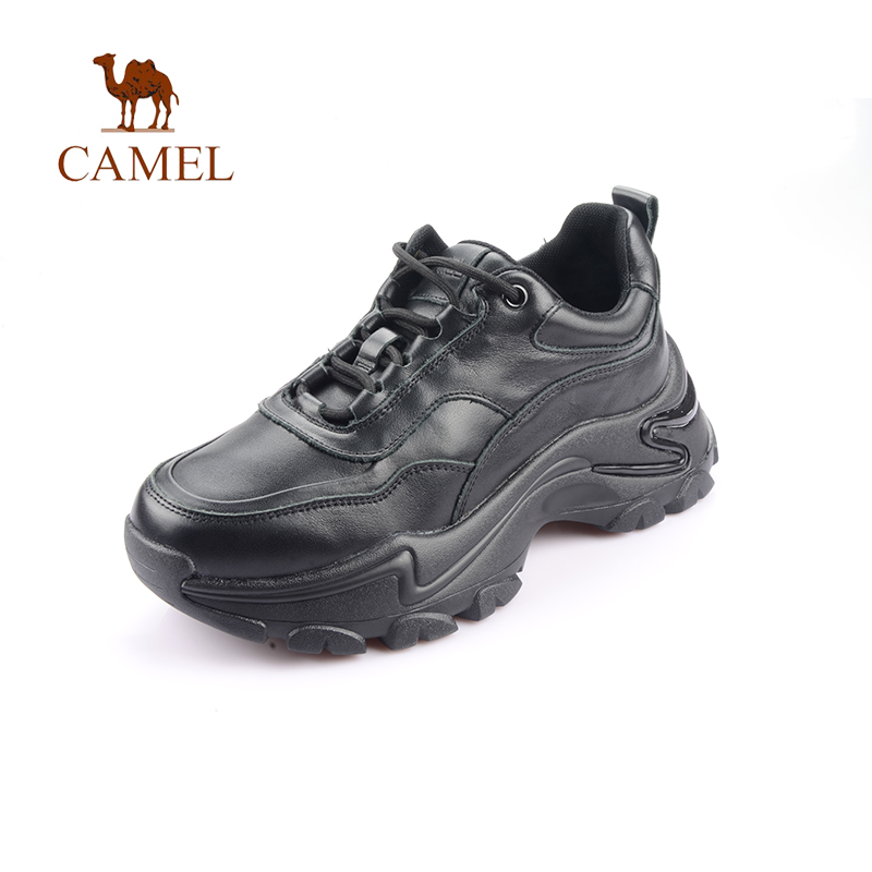 Camel/骆驼女鞋2021秋季新品牛皮户外舒适运动休闲女鞋Z113296012 - 图0