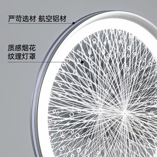 满天星吸顶灯冰花主卧室吸顶灯全光谱意式北欧现代简约高级感灯具 - 图3