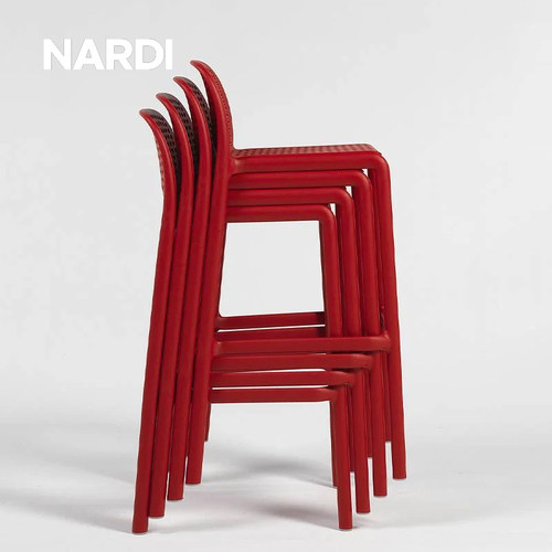 nardi意大利进口户外吧椅 庭院露台阳台花园餐厅酒吧室外吧台椅 - 图1
