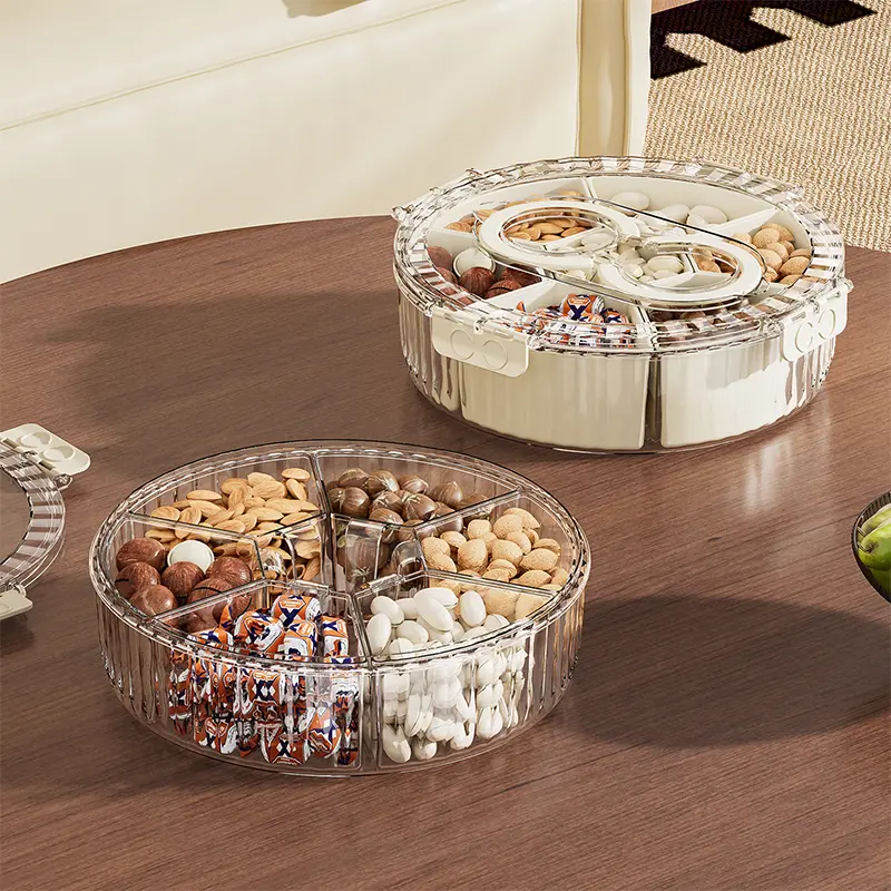 旋转干果盒火锅备菜盘分格可挂蔬菜干果瓜子水果分类摆放密封盒,淘宝优惠券,粉丝福利购,淘宝优惠卷