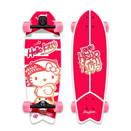 Hello kitty, детский профессиональный скейтборд для начинающих