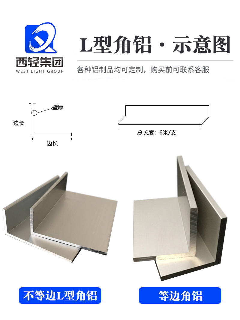 6061铝板7075铝棒2A12铝管无缝管6063铝排L型角铝六角棒定制切割 - 图1