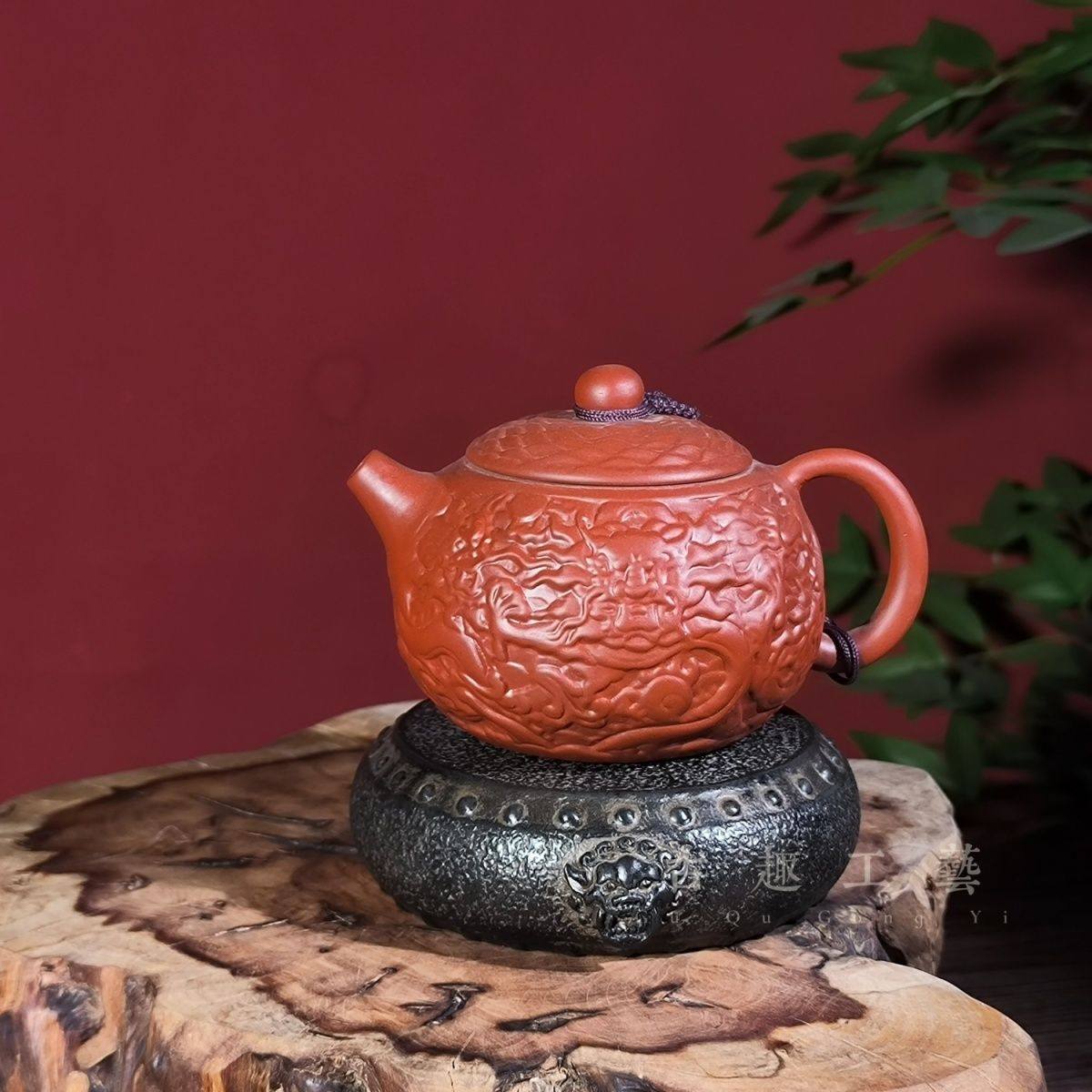 新中式仿古做旧石鼓茶宠摆件创意小底座盖置杯垫客厅茶桌装饰造景,淘宝优惠券,粉丝福利购,淘宝优惠卷