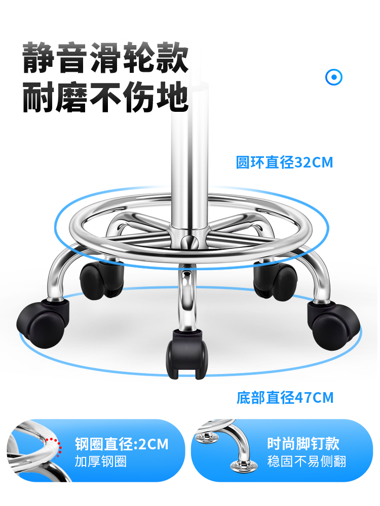 吧台椅椅子家用靠背高脚凳旋转吧凳酒吧圆凳升降美容滑轮凳子吧椅