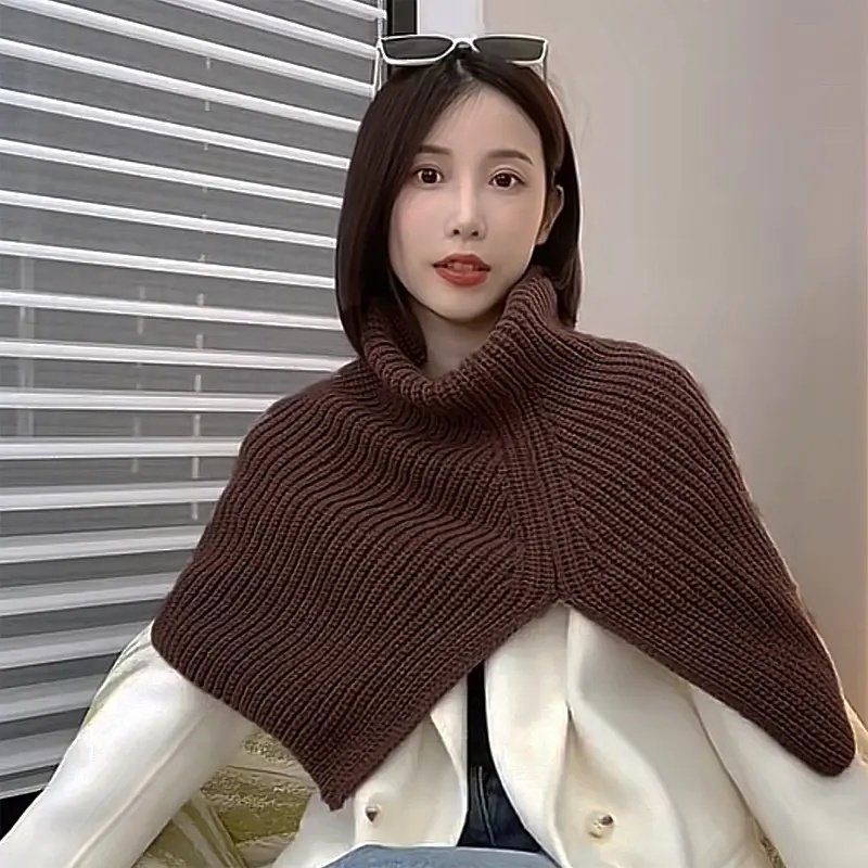 2026韩系套头高领围脖女冬季外搭保暖针织围巾护脖假领子披肩斗篷,淘宝优惠券,粉丝福利购,淘宝优惠卷