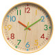 Learning clock wall-mounted punch-free wall clock living room clock children's time management bedroom silent home quartz clock