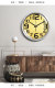 Aluminum clock face simple home metal silent wall clock