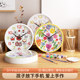 Hand-painted DIY graffiti wall clock round decoration