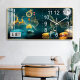 New perpetual calendar crystal porcelain painting wall clock living room clock watch home with calendar luminous silent restaurant quartz clock