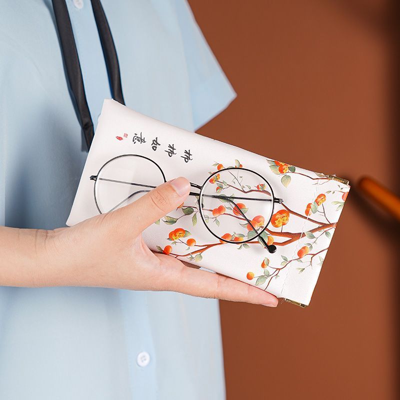 眼镜包自动闭合眼镜袋墨镜太阳镜收纳盒便携抗压放近视眼镜保护套 - 图0