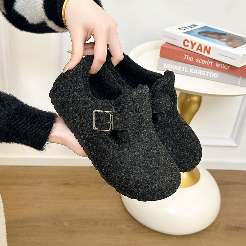 2025冬季新款增高毛毛鞋加绒加厚保暖雪地靴厚底防滑一脚蹬毛毛鞋,淘宝优惠券,粉丝福利购,淘宝优惠卷