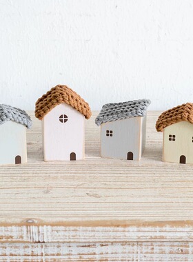 简约样板间儿童房软装摆件男孩女孩房书桌搭摆放配创意木质装饰品