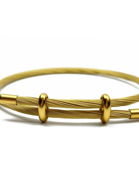 适用于周家大福转运珠手绳黄金串珠可调节软丝手绳1.5mm2.5mm3mm