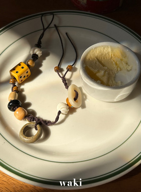 waki 海岛密语/枫糖日光/莓果森林 手工串珠包挂时髦装饰挂件