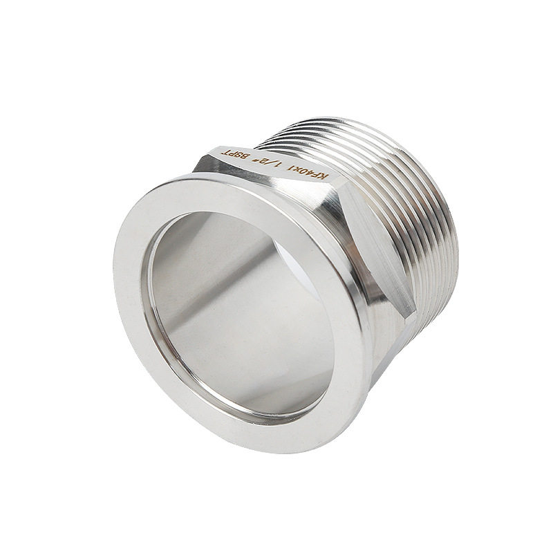 304不锈钢KF真空外螺纹NPT 快卸卡盘转六角外丝接头KF16/25/40/50,淘宝优惠券,粉丝福利购,淘宝优惠卷