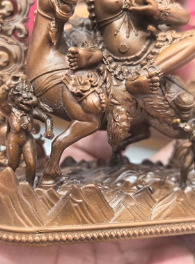 吉祥天母/班丹拉姆/吉祥天女/拉姆/12cm紫铜佛像梵天佛堂供奉摆件