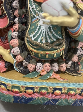 黑袍金刚/玛哈嘎拉/大黑天/噶举派大黑天/二臂大黑天/佛堂摆件