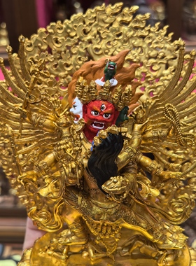 马头明王/马头金刚/旦真/旦增/马头明王金刚橛/15cm藏传佛像摆件