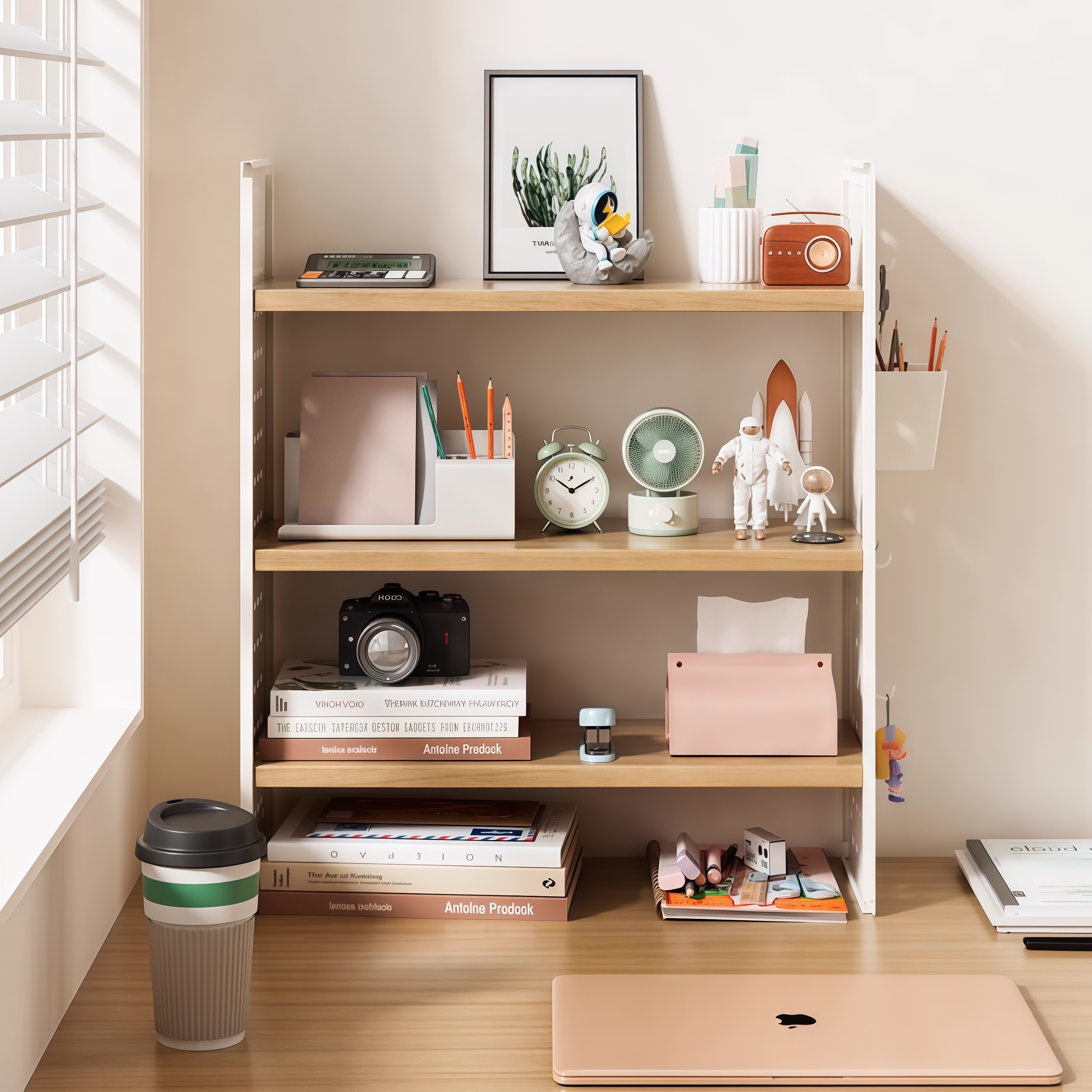 卧室桌面置物架洞洞板书桌收纳架学生宿舍免打孔多层铁艺整理架子,淘宝优惠券,粉丝福利购,淘宝优惠卷