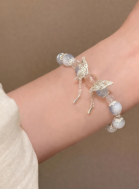 新中式手链森系蝴蝶手串高颜值女