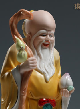 锵锵陶瓷福禄寿三星神像