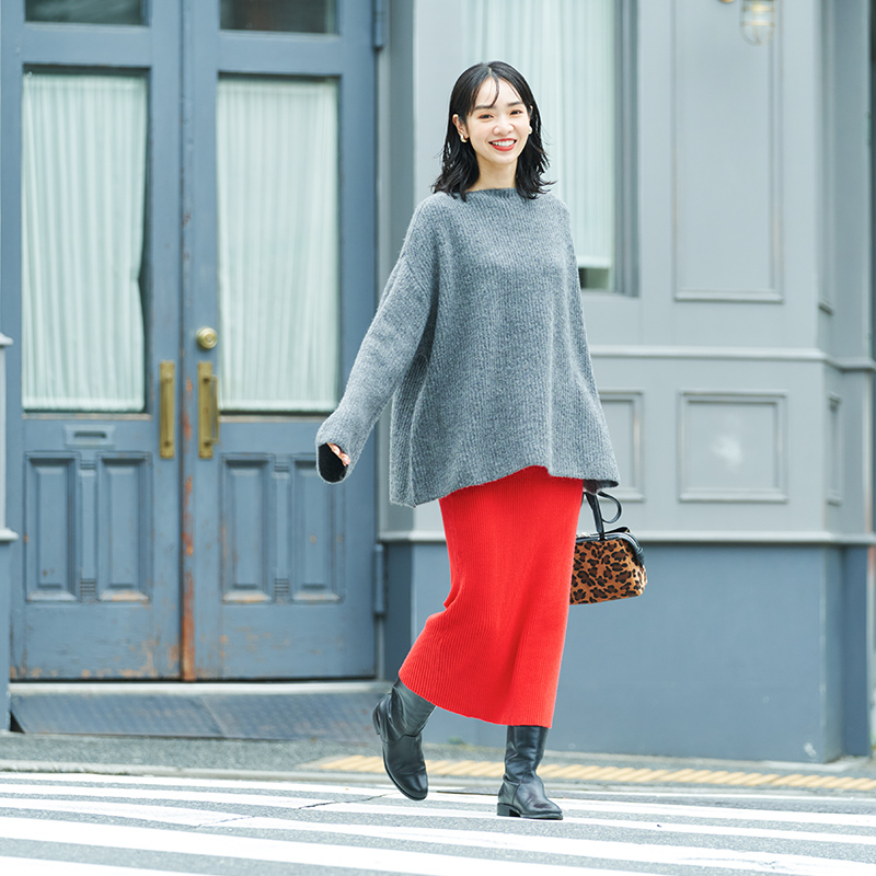 coca日本毛衣女慵懒显瘦正肩厚款