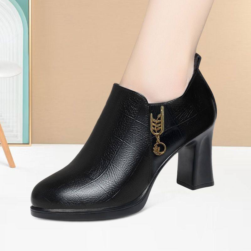 耐磨低帮高跟鞋新款百搭妈妈女鞋中年旗袍走秀鞋洋气新款深口单鞋,淘宝优惠券,粉丝福利购,淘宝优惠卷