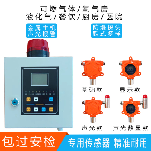 加油站无线可燃气体探测报警器工业喷漆房氧气一氧化碳氨气检测仪