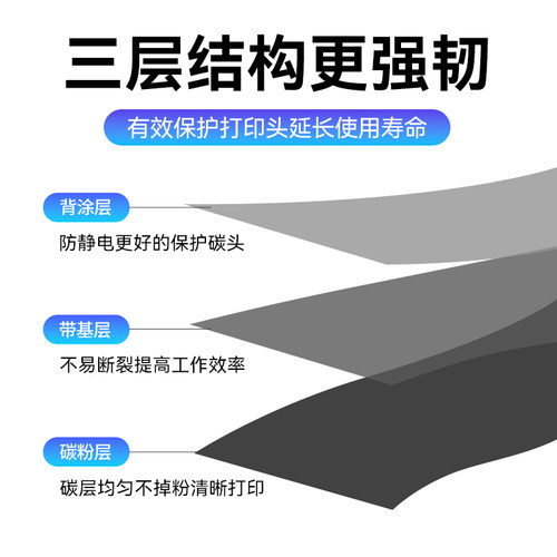 Poma鹏码碳带全树脂基蜡基混合基标签打印机110x300m 40 50 60 70 80 90 100水洗唛碳带热转印铜版纸色带 - 图1