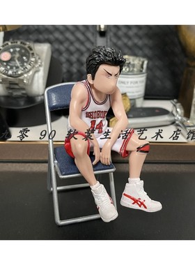 现代样板房间民宿儿童灌篮电视柜床头柜蓝色主题艺术高低摆件组合