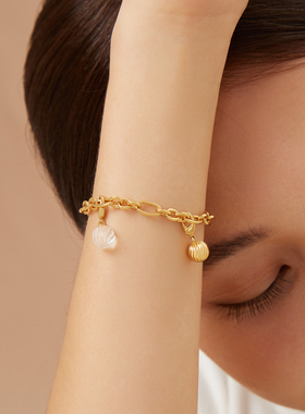 neverfar铜镀18K金天然水晶