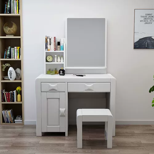 Сплошная туалетная столик для спальни маленький домохозяйство простые деревянные туалетные столики с зеркалом китайский современный макияж