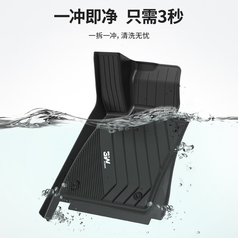 3W全TPE适用于宝马X1X2X3X4X5X5L新款1系3系320Li5系525530LI脚垫-图1