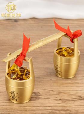 一桶金摆件乔迁之喜装饰用