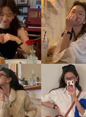 韩代fever同款珍珠耳钉女银针施家高级感轻奢耳夹大复古耳环耳饰