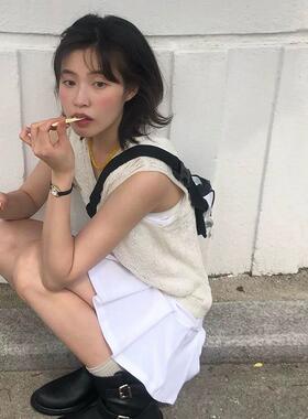 2026网红爆款韩版手工串珠项链女夏日ins简约复古锁骨链轻奢颈链