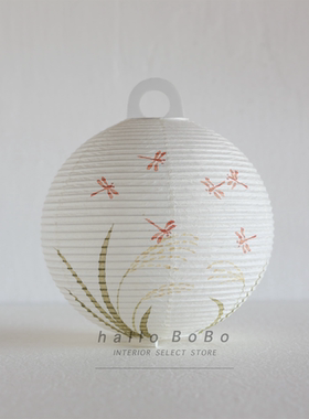 日本岐阜和纸提灯椿樱萤火虫摆件