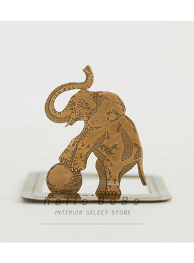 【王波波的杂货铺】日本进口黄铜制大象蚊香立